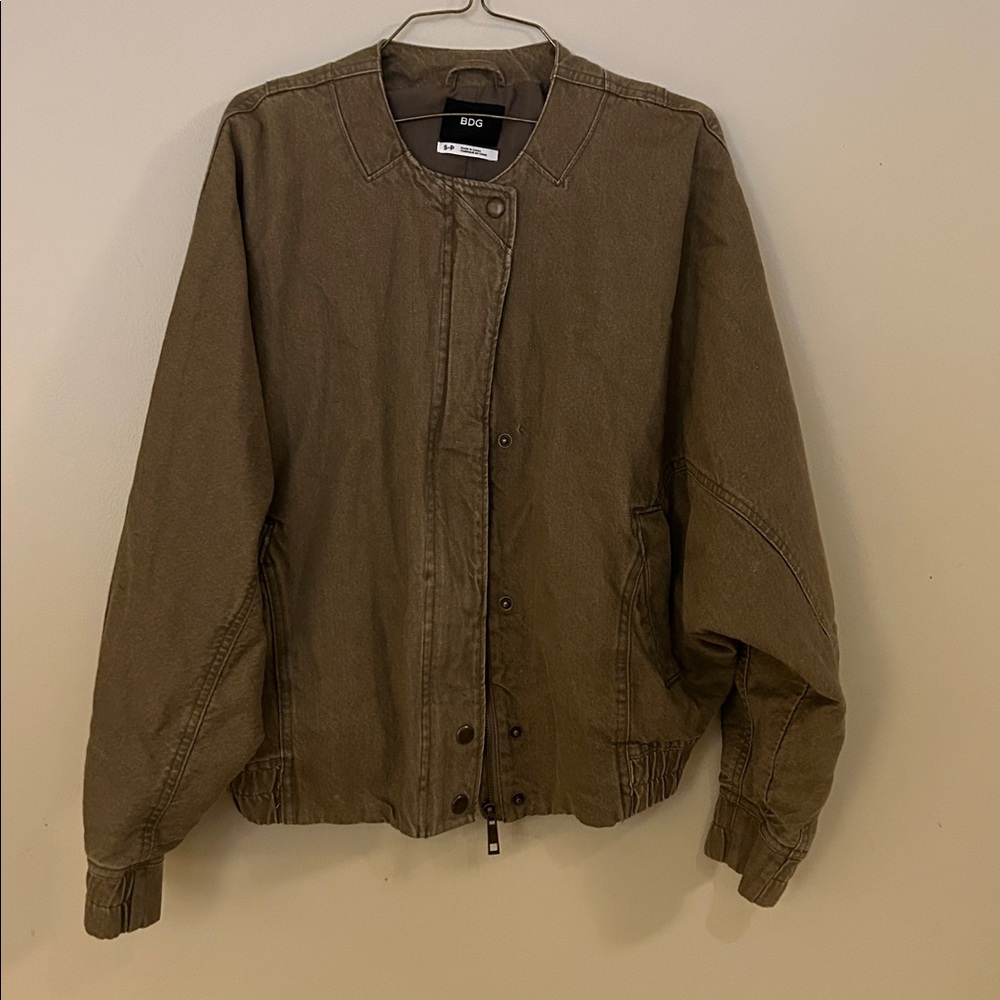 BDG Women’s Tan Bomber Jacket